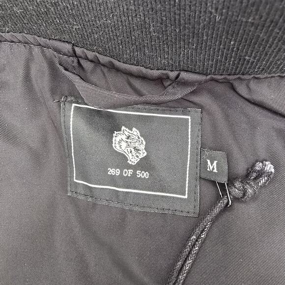 NWT Darc Sport Wolves Club Flannel Jacket Womens M Embroidered Red Plaid - Picture 8 of 9